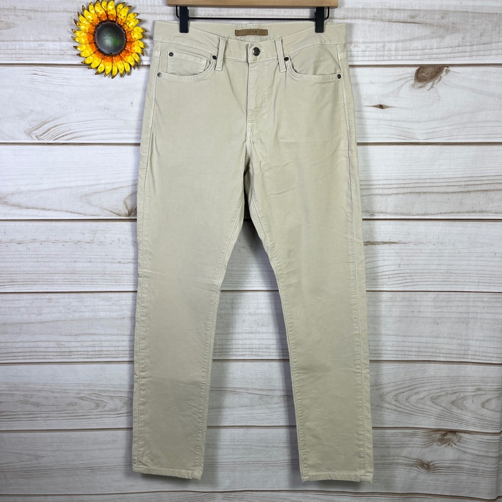 Joes Jeans Brixton Slim Straight Pants Beige Khaki Mens Size 32x29 Inseam‎